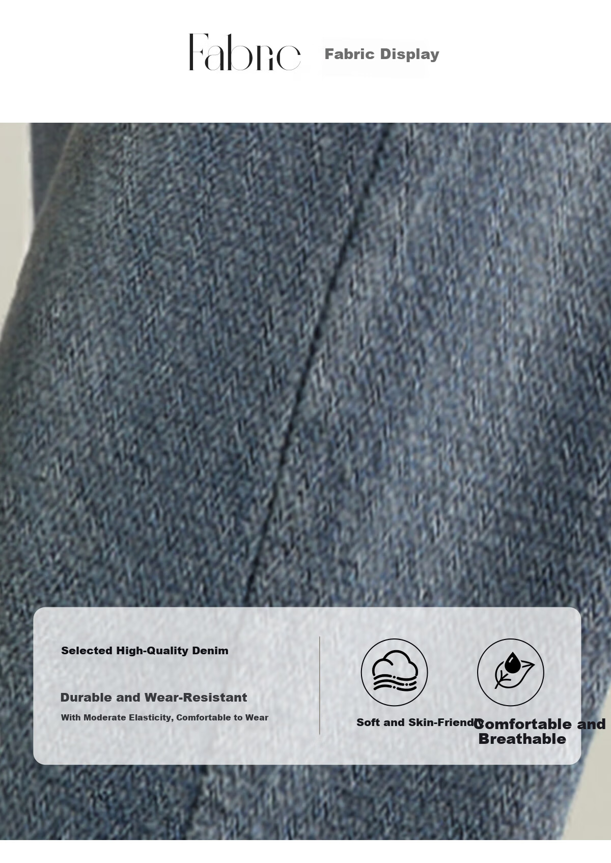 Chushen Women's Spring and Autumn High Waist Slim Straight Vintage Denim Jeans S51N063 5