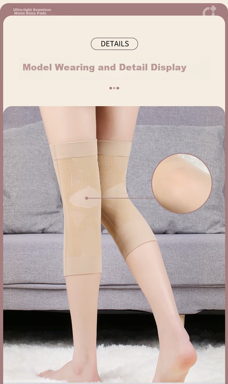 DISHU Women's Knee Brace for Arthritis Warmth Old Cold Leg Support Meniscus Ligament Patella Injury Medical Knee Support Sleeve 21