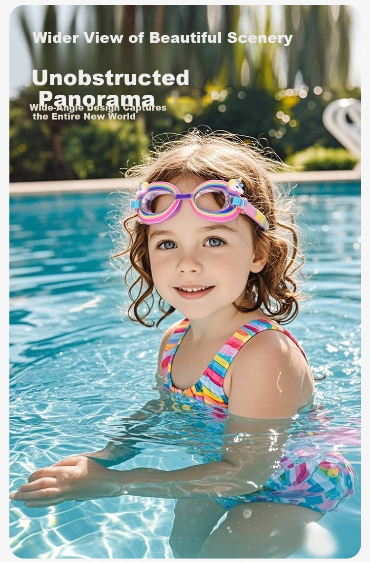 9i9 Kids Anti-Fog Swimming Goggles Professional Waterproof HD Diving Gear Shark Swim Cap Set Ages 2-10 F39 Blue 11