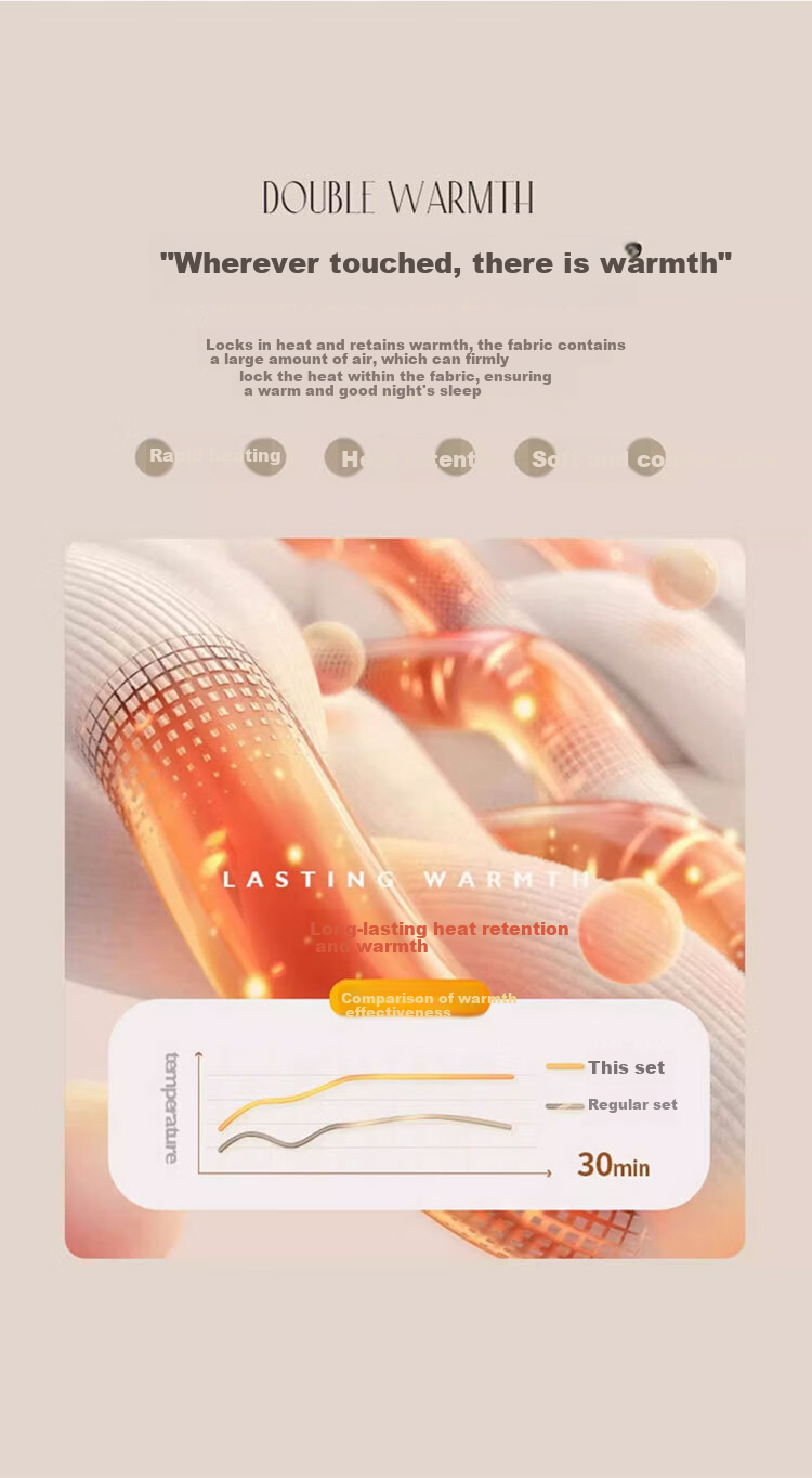 Hug Cotton Ultra-Thin Hyaluronic Acid Antibacterial Skin-Beautifying Thermal Base Layer for Spring and Autumn 7