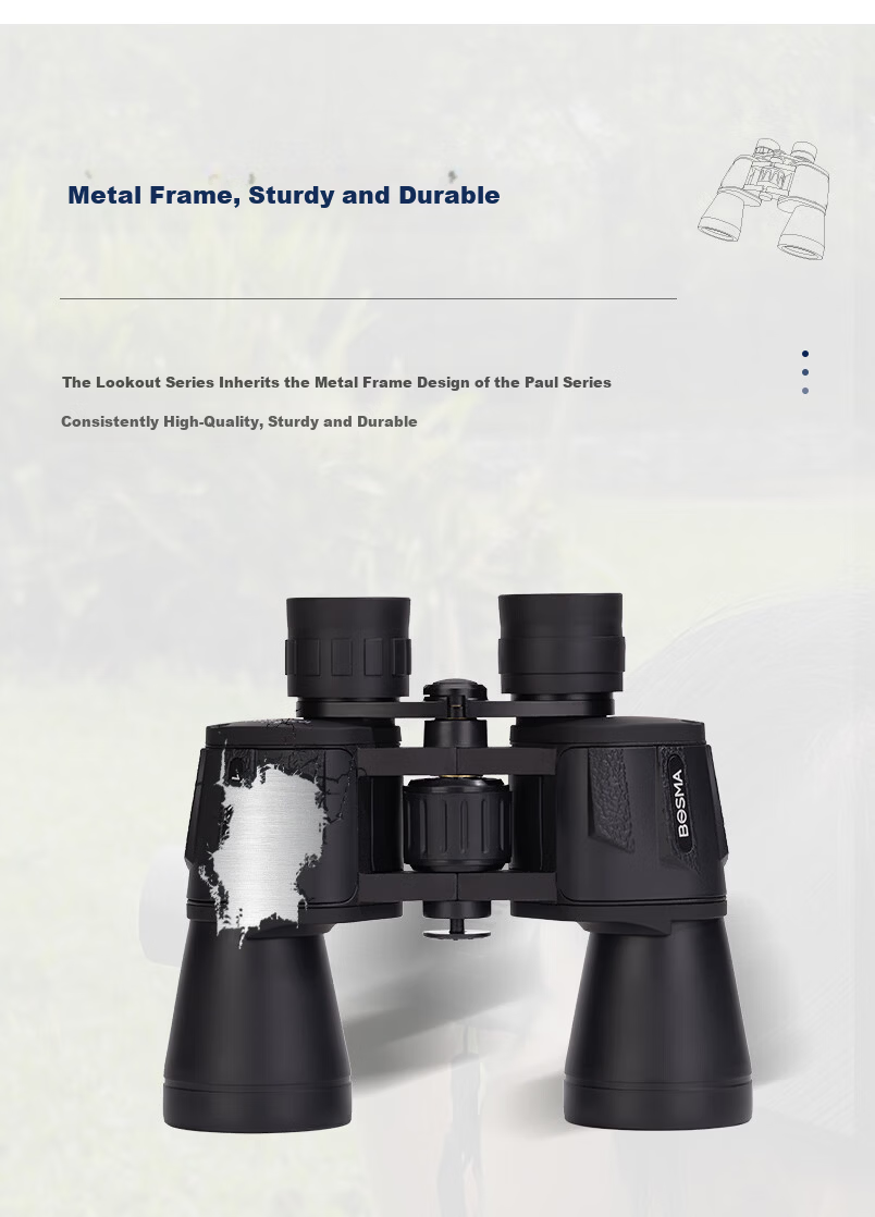 BOSMA 10X50 High-Power HD Binoculars Portable Low-Light Night Vision Concert Viewing Telescope 4