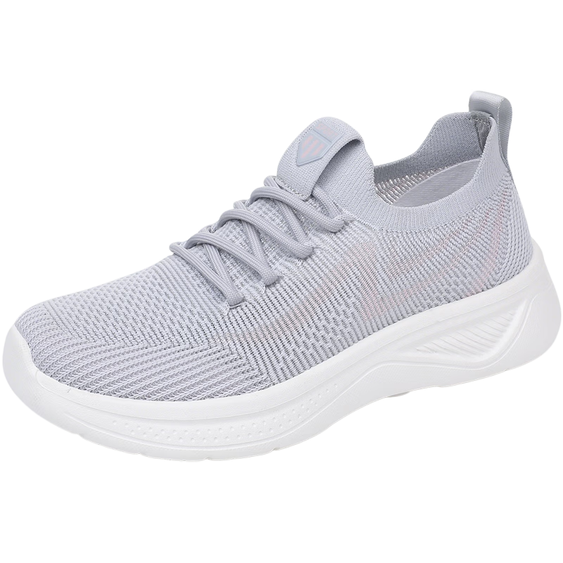 BURUIJING Summer Women's Old Beijing Cloth Shoes Breathable Mesh Mom Shoes Sports Casual Shoes 68877 Gray Size 40