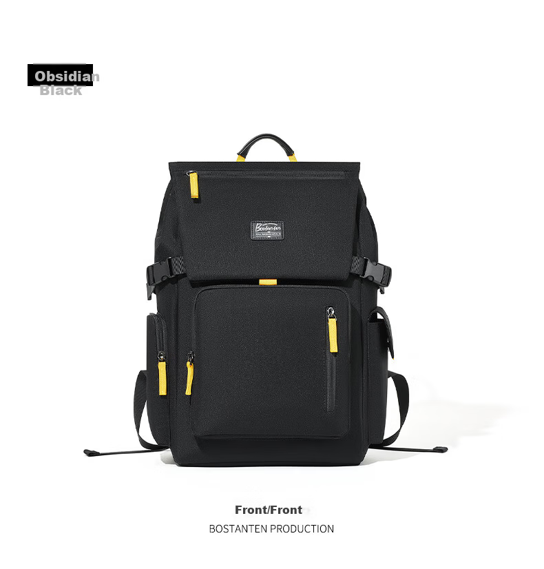 BOSTANTEN Men's Backpack Student School Bag Trendy Business Travel Large Capacity 16-inch Laptop Bag 11