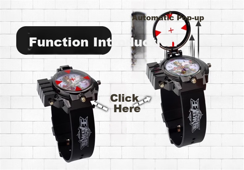 GEORGCOUNT Conan Style Anesthetic Watch Youth Boys Middle School Anime 2D Laser Children's Watch 6