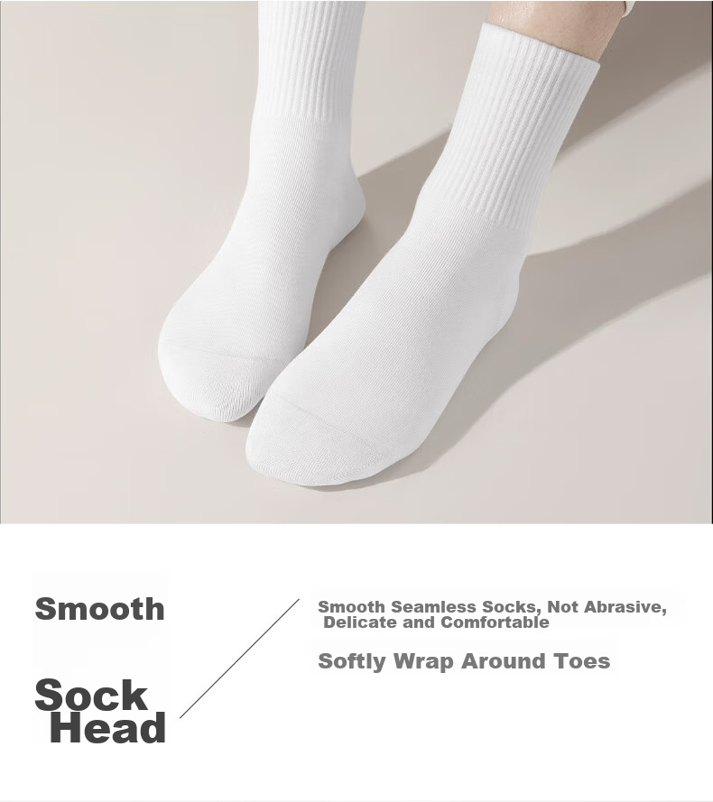 BADIGAO Disposable Socks for Men And Women, Thick Spring And Summer Travel Compression Mid-Calf Short Socks, Portable for Men's Business Trips 11