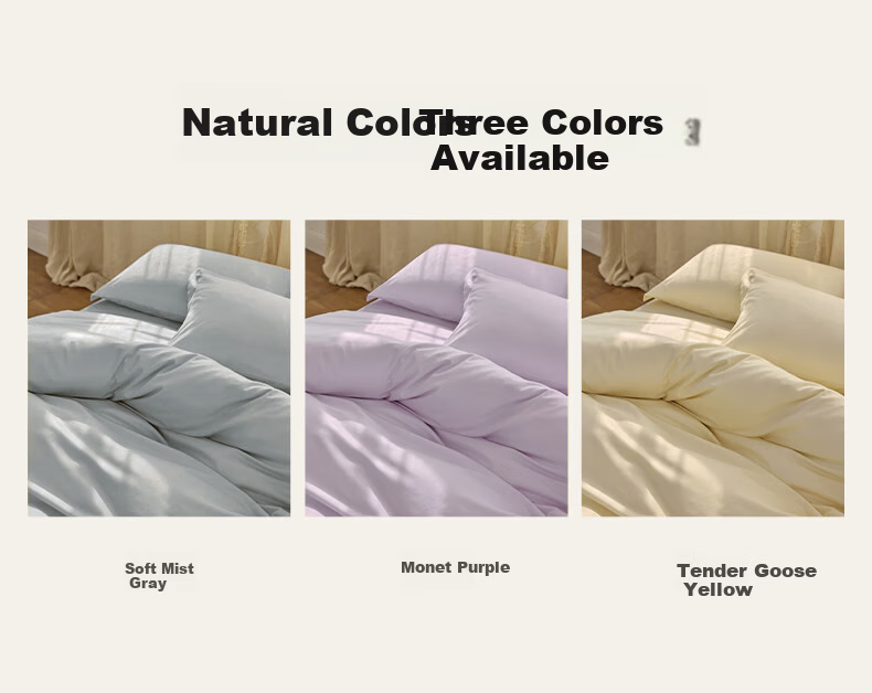 Luolai Home Textiles 60-Thread Count Pure Cotton 4-Piece Bedding Set Orange 200x230cm 9