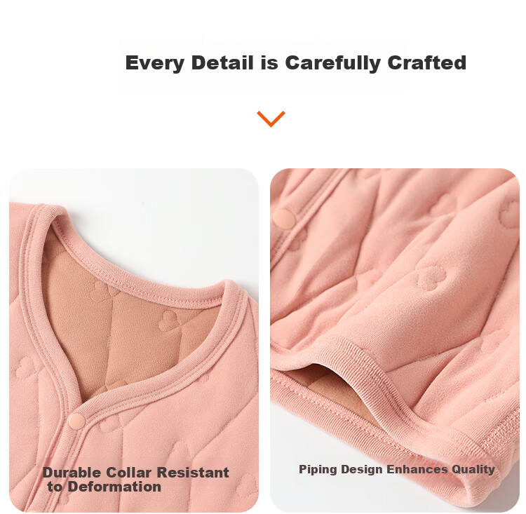 LangSha Thermal Underwear School Uniform Base Layer Winter Kids Warm Jacket Cotton Padded Coat for Girls Elementary and Middle School Students 17