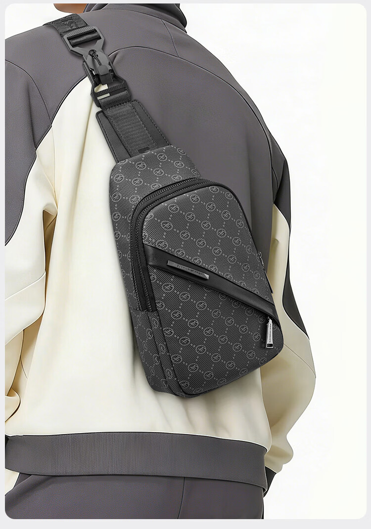 Mark Fairwhale High-end Light Luxury Men's Crossbody Bag Large Capacity Casual Commuter Portable Small Shoulder Chest Bag 3