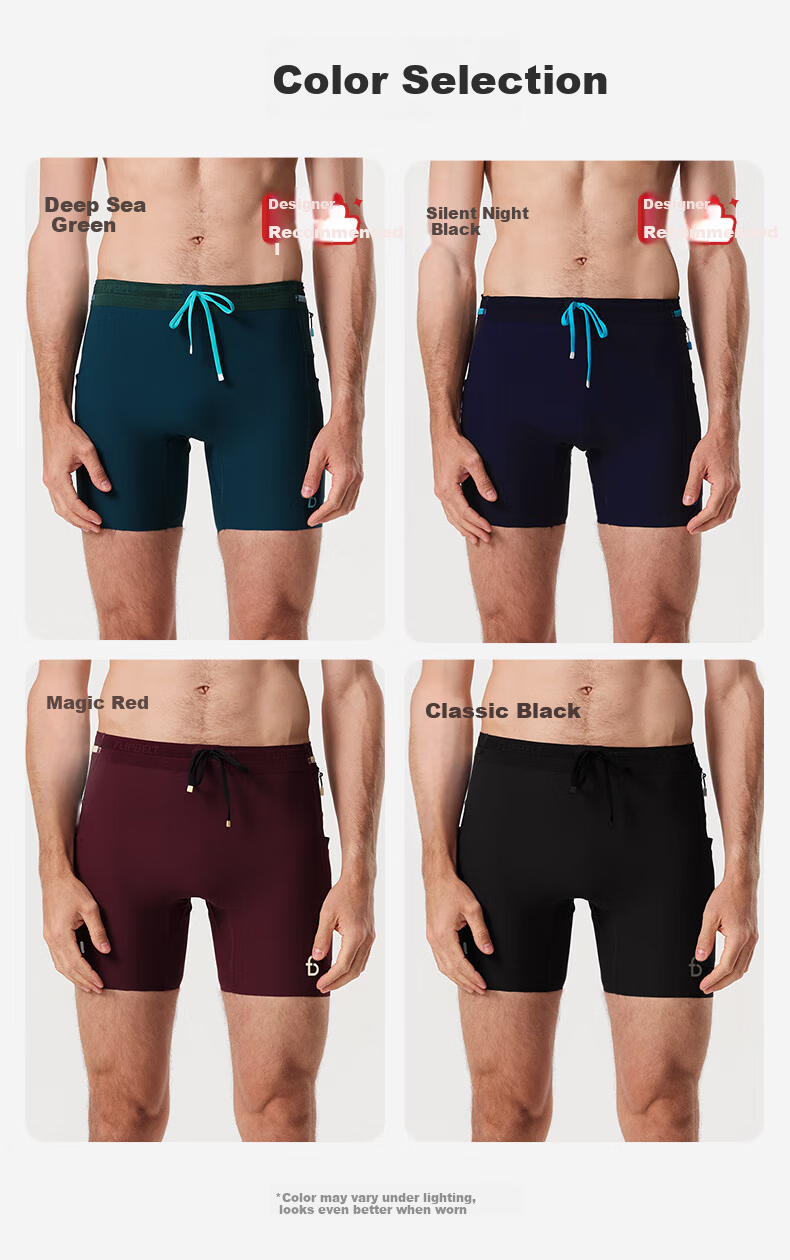 Feibit Kangaroo Pants Pro Men's Compression Running Breathable Moisture-Wicking Quick-Dry Pants Deep Sea Green XL 9