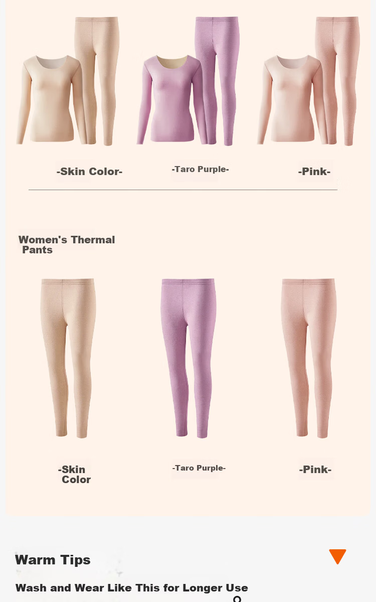 Urban Beauty Women's Wool Thermal Underwear Set Autumn Long Johns Fleece Lined Thickened Mulberry Silk Thermal Pants and Top 20