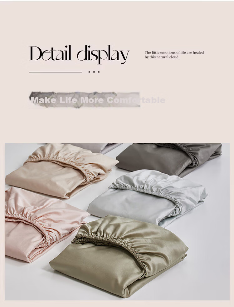 MUJI A-Class 100% Cotton Fitted Sheet Single Piece Mattress Protector Non-Slip Full Cotton All-Inclusive Bed Cover 1.8x2m 14