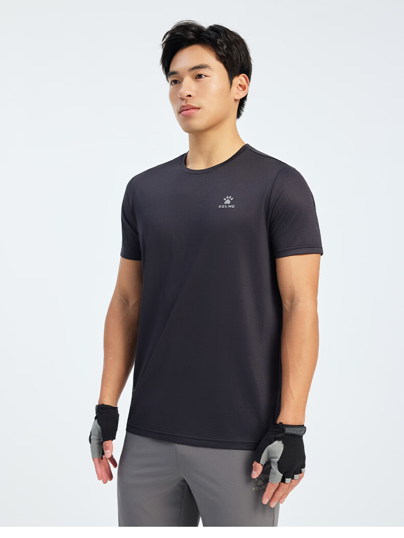KELME Men's Sports T-Shirt 2026 Summer New Fitness Running Training Short Sleeve Moisture-Wicking Tee 9