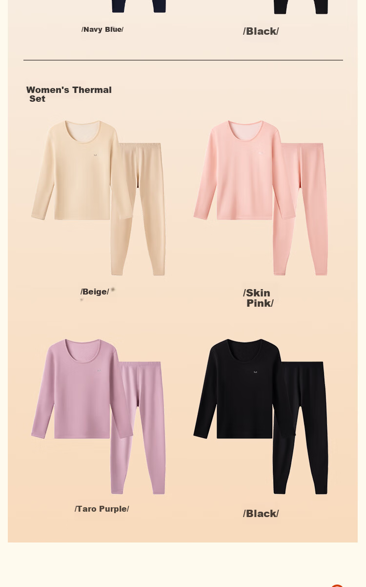 MiiOW Mulberry Silk Velvet Women's Thermal Underwear Men's Fleece Thickened Warm Pants Men's Autumn Clothing Set 19