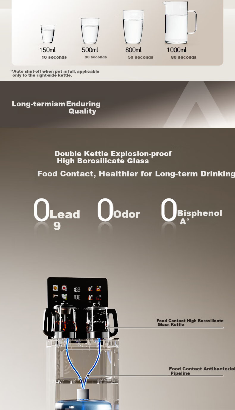 Angel Nezha 2026 New Tea Bar Machine High-End Living Room Household Water Dispenser Smart Anti-Overflow Bottom-Loading Bottled Water CB3785LK-Ja 21