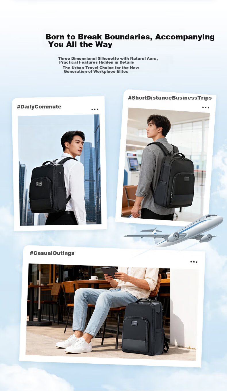 Samsonite Business Commuter Backpack 15.6-inch Laptop Bag Large Capacity Travel Backpack for Men and Women 1
