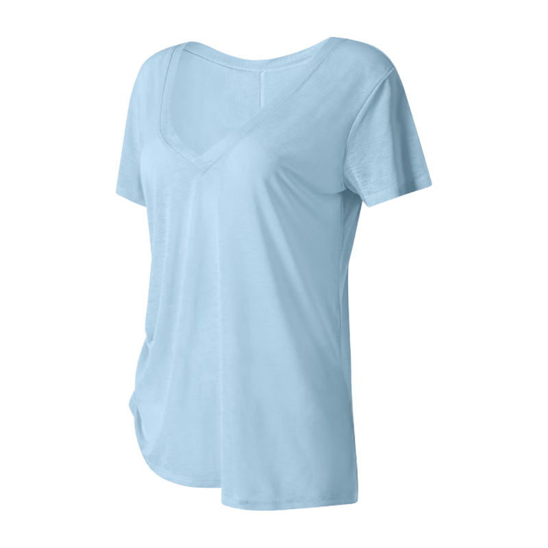 Free Style Women's Summer Sports Pullover Quick-Dry Loose Breathable Drawstring Short Sleeve Pilates Yoga Top for Running and Fitness