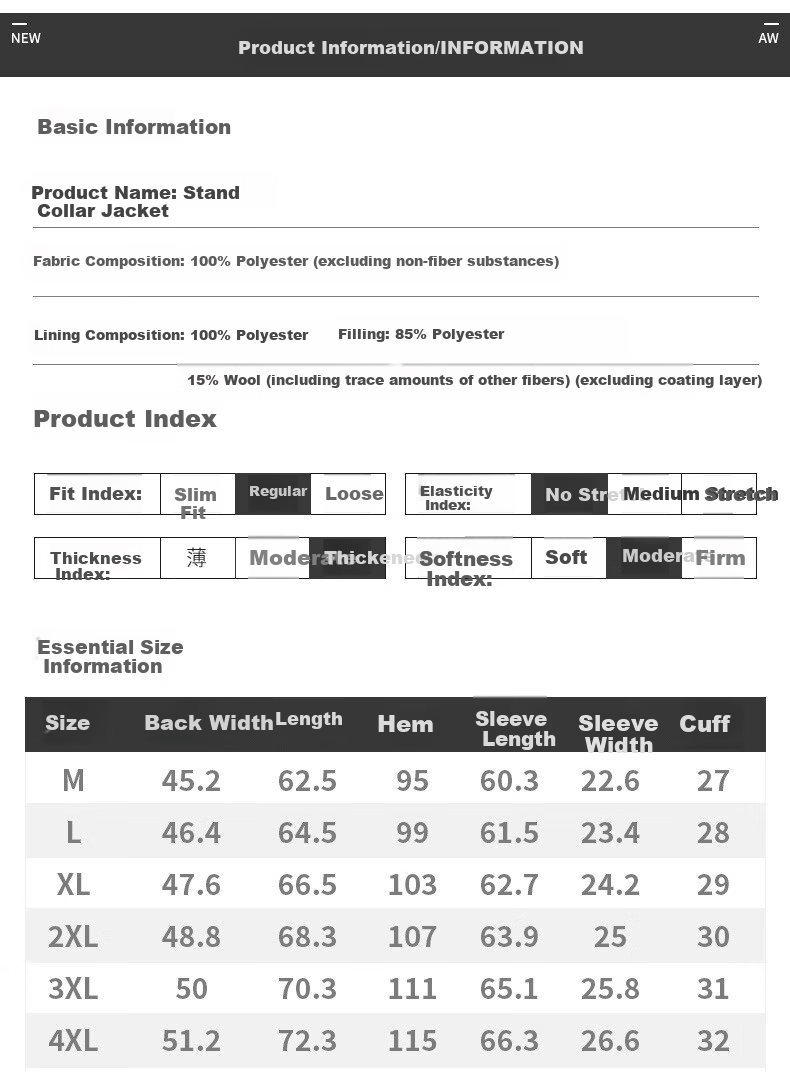 TUCANO Padded Men's Autumn Winter Short Thickened Stand Collar Jacket Middle-aged and Elderly Executive Dad's Coat 2