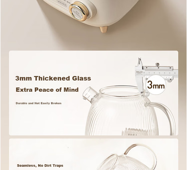 Joyoung 1L Household Electric Kettle Multifunctional Tea Maker Pure Glass Health Pot Constant Temperature Electric Water Boiler 24H Reservation K10D-WY107 11