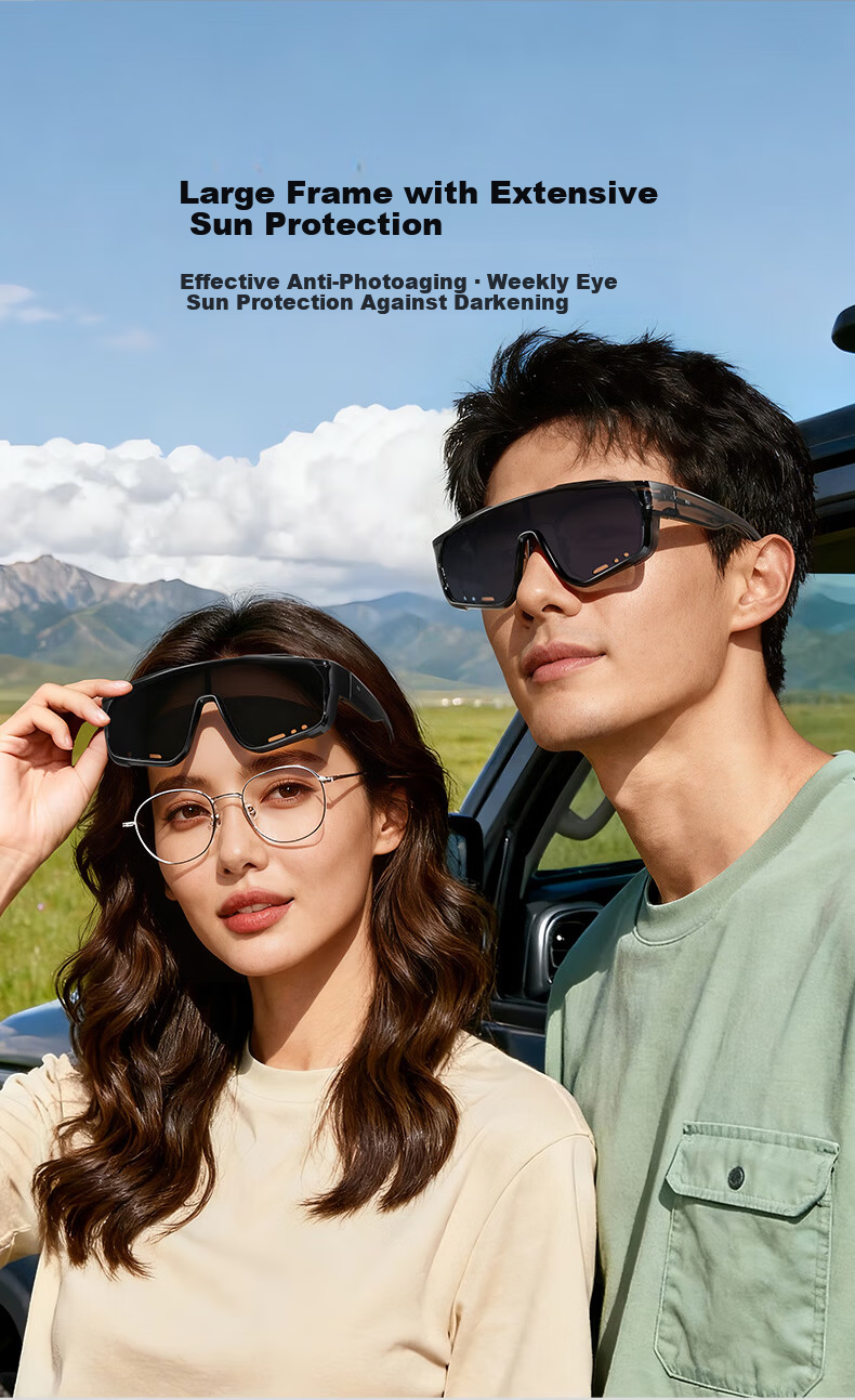 HLA Polarized Prescription Clip-On Sunglasses for Men and Women Outdoor Sports Cycling Driving UV Protection 3