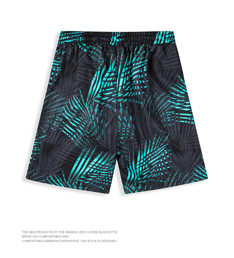 NASA GISS Men's Summer Loose Quick-Dry Beach Shorts Swim Trunks Water-Resistant Surfing Swimming Shorts Blue 2XL 7