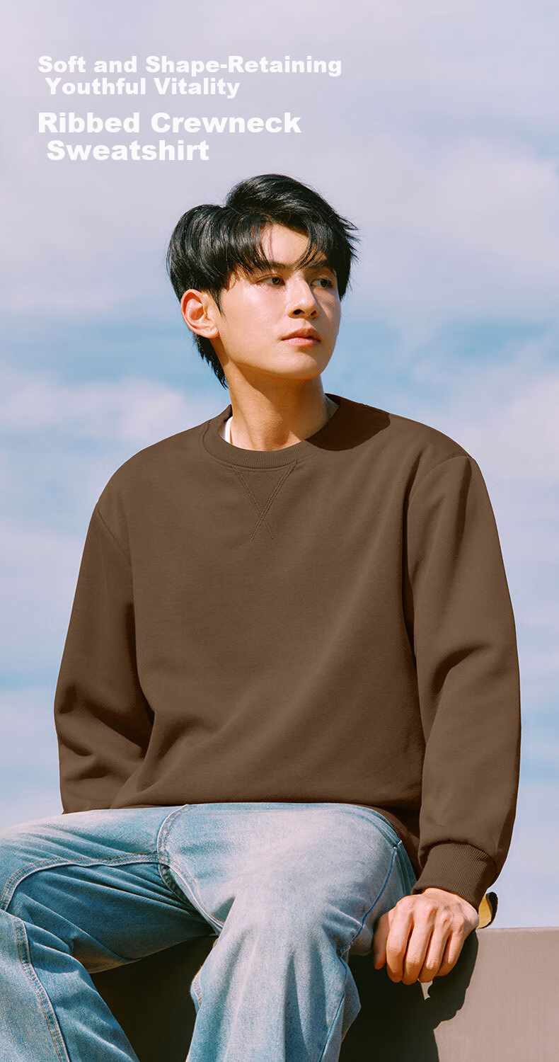 Baleno Men's Autumn Sweatshirt Casual Long Sleeve T-Shirt Youth Outdoor Sports Loose Fit Crew Neck Base Shirt 3