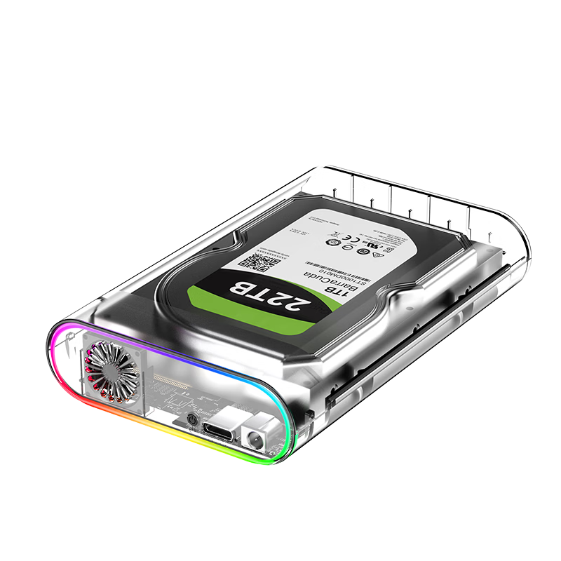Paima USB3.0 External Hard Drive Enclosure, 3.5/2.5 Inch, Compatible with Laptops And Desktop Computers, SATA Interface for SSD And Mechanical Hard Drives