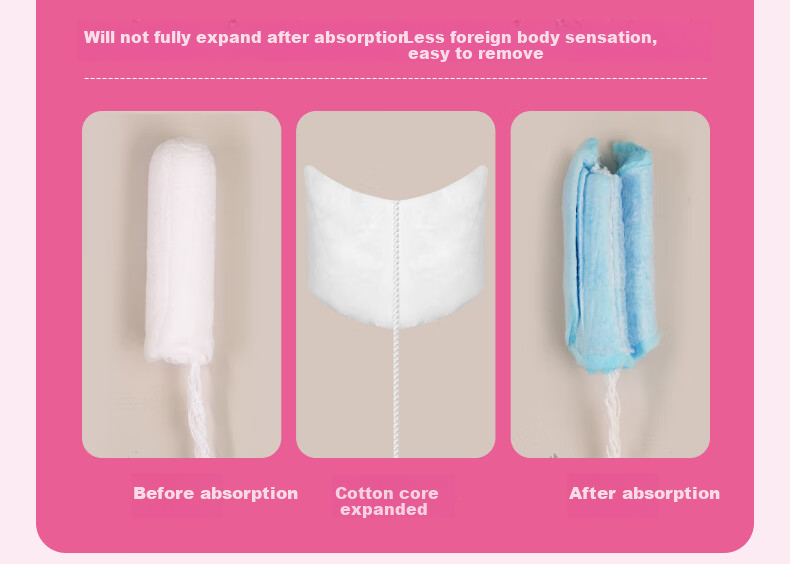 Light Time Tampons Super Absorbency 30pcs Long Applicator Swimming Internal Menstrual Sticks Sanitary Pads JD Self-operated 9