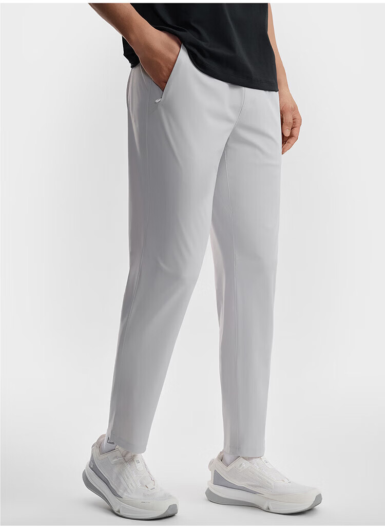 FILA Official Men's Knitted Long Pants 2026 Summer Cooling Sun Protection Fitness Straight-Leg Sports Pants 32