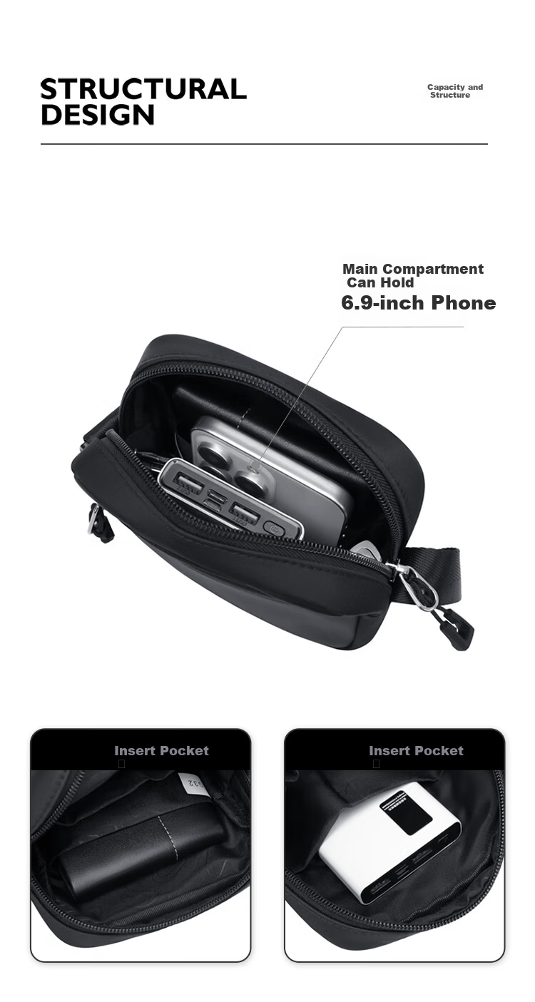 GOLF Men's Casual Shoulder Bag Lightweight Sports Crossbody Bag Commuter Phone iPad Bag Water-Resistant Outdoor 9