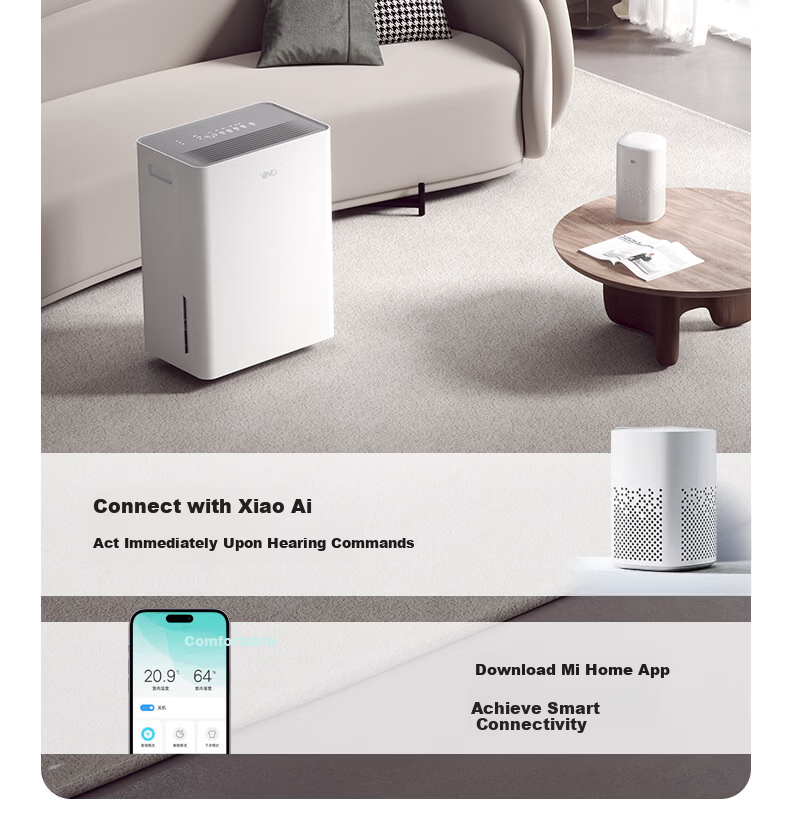 VINO Dehumidifier 30L/Day Home Bedroom Living Room Basement Inverter Quiet Energy-Saving Panasonic Compressor Antibacterial VD30G-VA5A 18