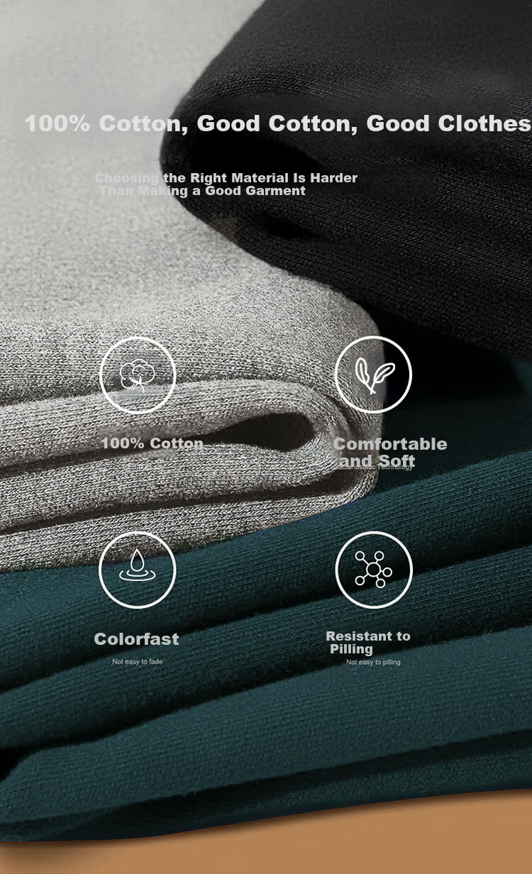 Hodo Pure Cotton Thin Sweat-Absorbing Breathable Men's Thermal Pants Middle-Aged and Elderly Autumn Winter Cotton Pants 4