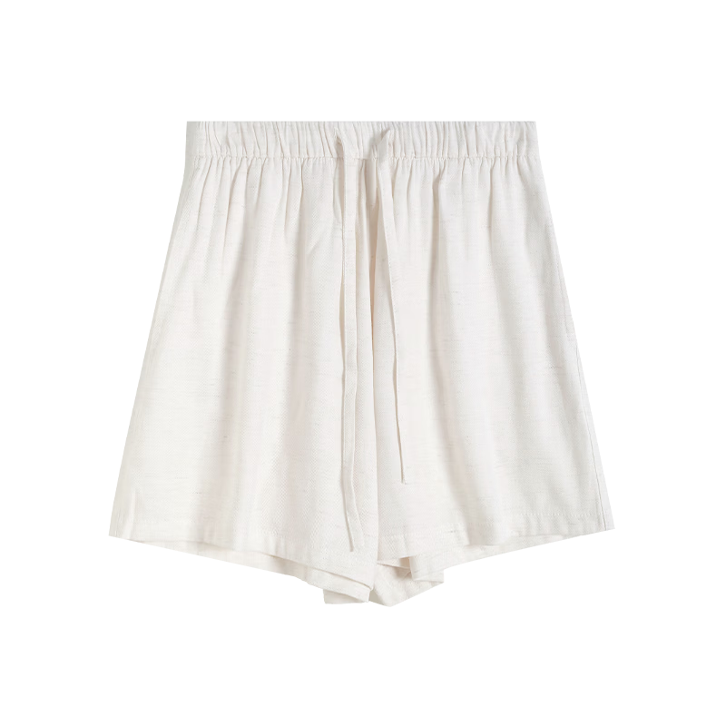 Free Style Tencel Linen Women's Shorts 2026 Summer New Casual Loose Lyocell Wide-Leg A-Line Breathable Cool Five-Point Pants