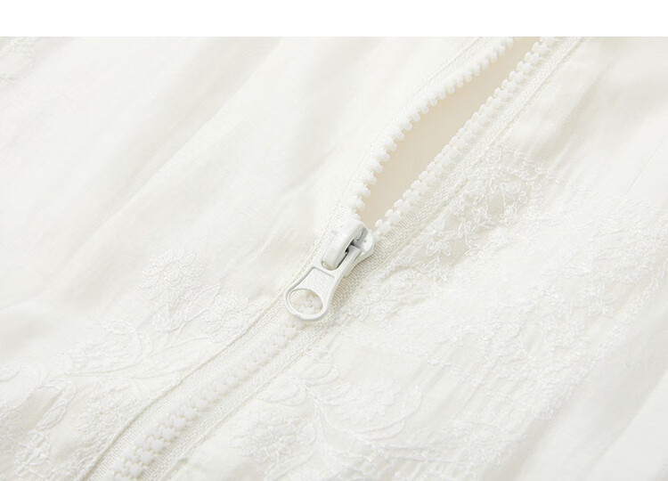Demana [Refreshing Lyocell] Summer Ethereal Hooded Lace Embroidered Short Drawstring Waist Slimming Jacket for Women Premium 14