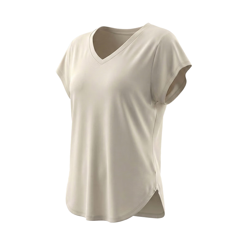 Free Style Yoga Top Women Loose Slim Draped Sports Short Sleeve T-Shirt Pilates Running Fitness Training Cover-up Summer