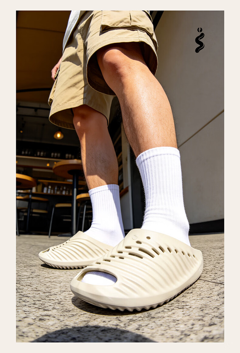 ERKE Men's Comfortable Soft Sole Outdoor Lightweight Casual Sports Slippers | Zhijing Slippers 4.0 4