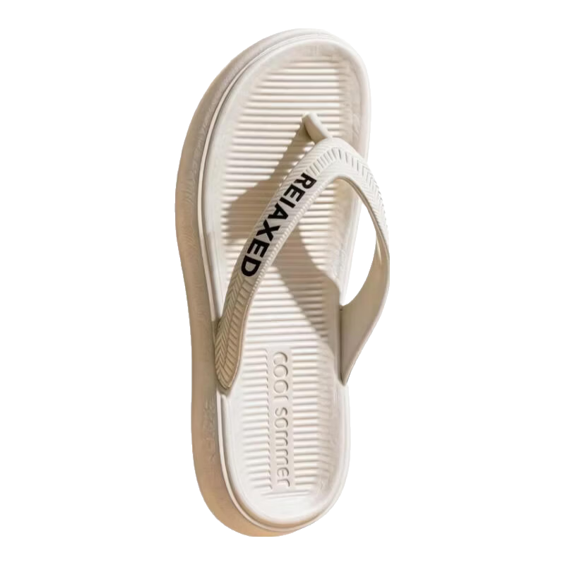Qiumuxi Men's EVA Flip Flops Slip-Resistant Summer Beach Durable Soft Sole Portable Home Couples Sandals