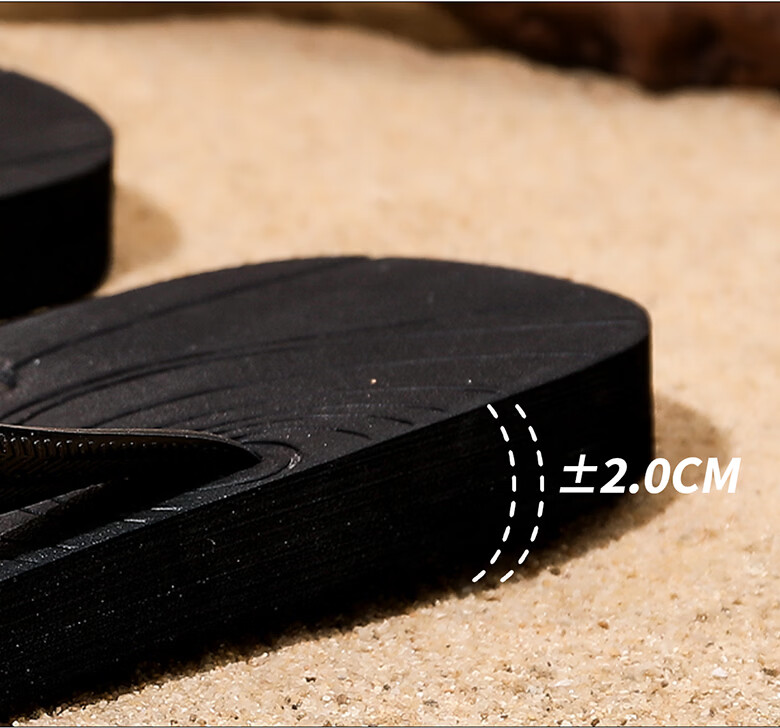 XTEP Men's Sports Flip Flops Summer Beach Shoes Soft Sole Thong Sandals A065 Black Red Size 39 4