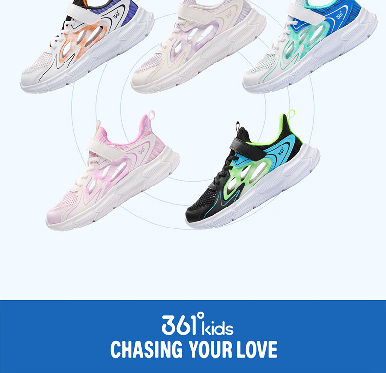 361° Kids Sports Shoes Summer 26 Boys Girls Lightweight Breathable School Sneakers Running Shoes Black Size 41 13