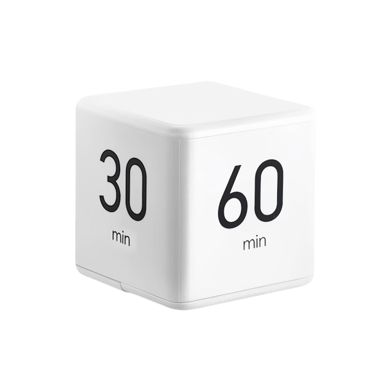 Siwangongli Timer, Kitchen Baking Student Countdown Timer, Cube Flip Design, Second Timer, New Year Gift
