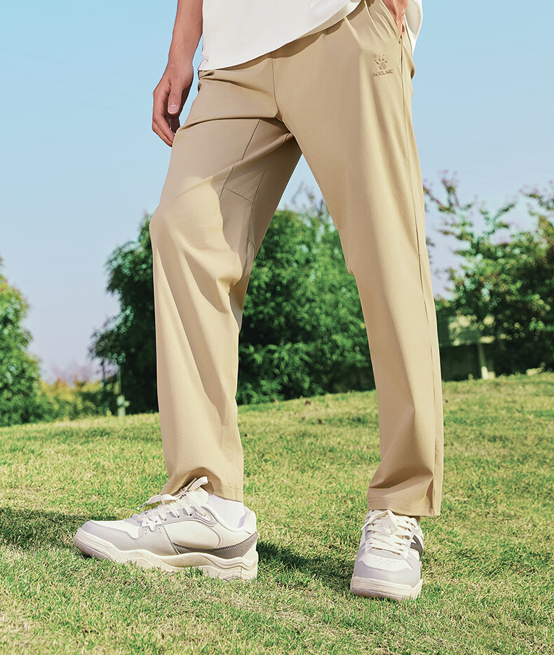 KELME Men's Ice Cooling Sunscreen Quick-Dry Pants Summer New Commuter Casual Straight-Leg Sports Trousers Agate Black L 14