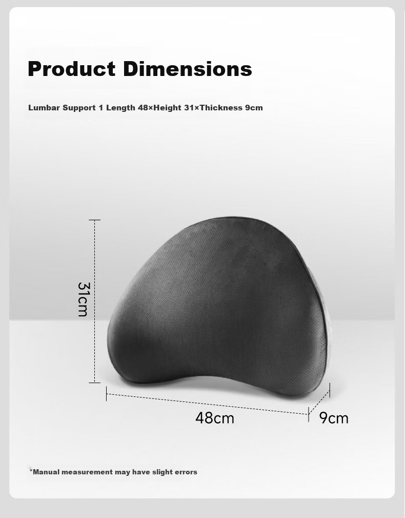BIMLL Car Lumbar Support Cushion Office Seat Backrest Pillow Car Waist Pillow Driving Back Support 14