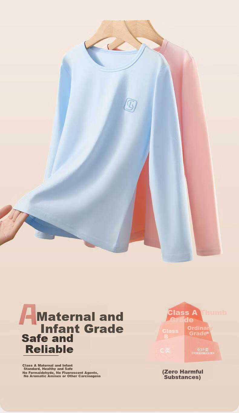 LangSha Children's Autumn Thermal Underwear Set Girls Wool Silk Long Johns Autumn Winter Warm Innerwear for Older Girls 9