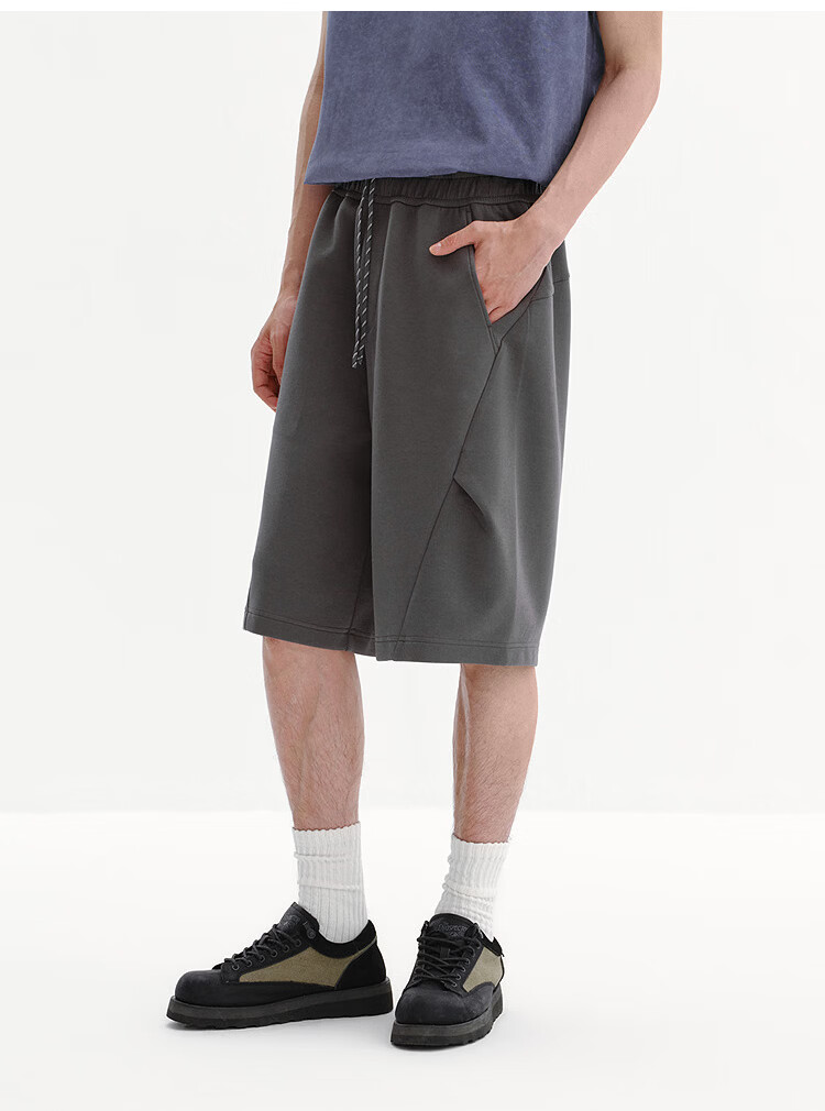 Semir Casual Men's Summer Knee Pleated Six-Point Shorts 2026 101326125103 9