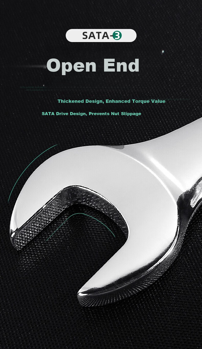 SATA Polished Dual-Use Wrench 16MM 40211 6