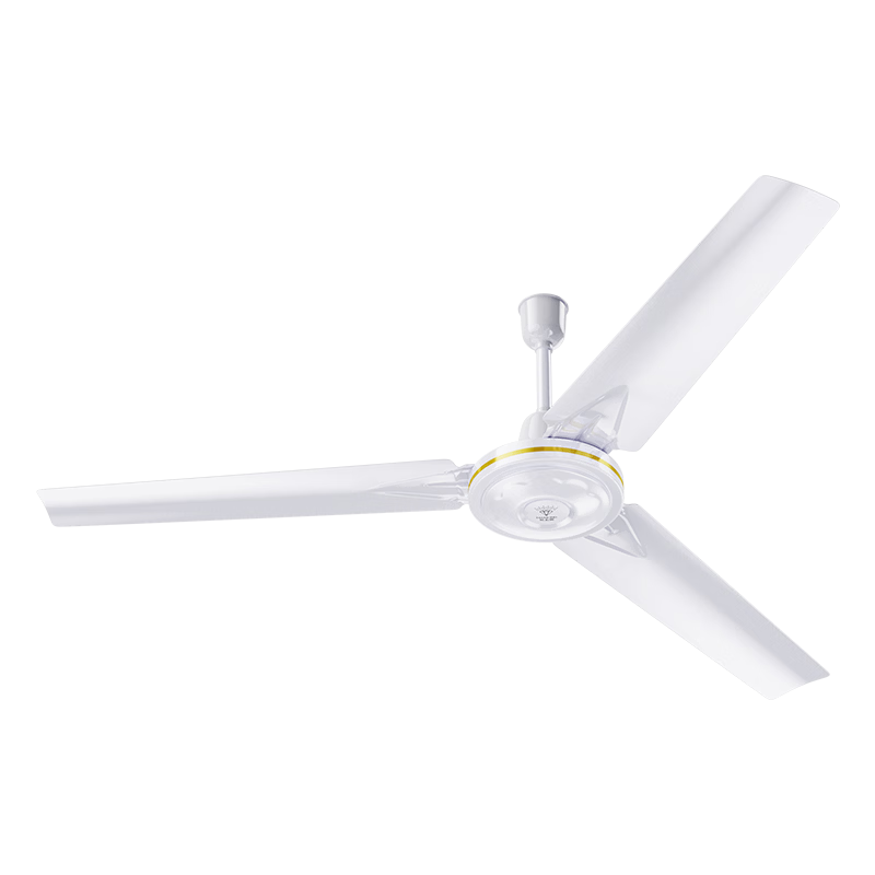 DIAMOND 56-Inch High-Power Industrial Ceiling Fan 100W Three-Blade Three-Speed Copper Wire - White