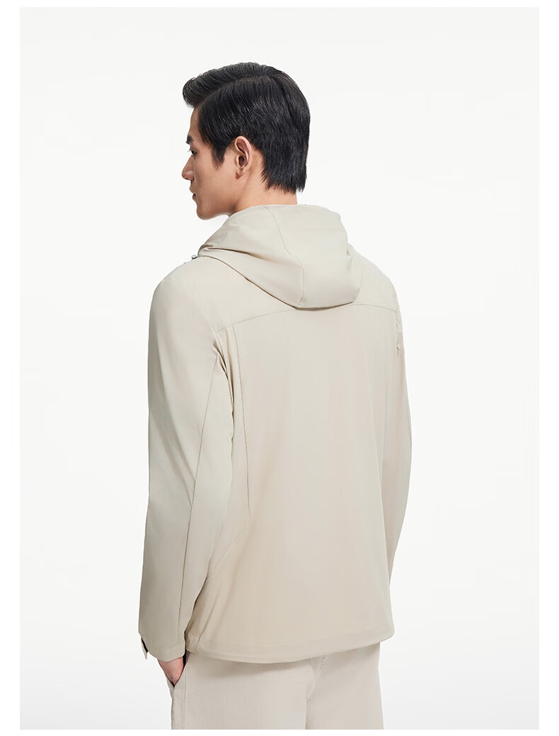 Goldlion [Cloud Wing Jacket] 25 Spring Summer Men's Sun Protection UV Resistant Hooded Lightweight Jacket Apricot 2XL 18