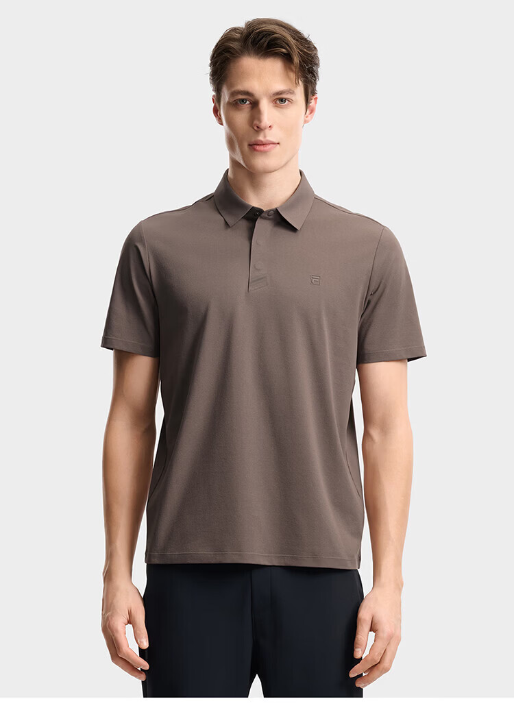 FILA Official Wang Yang Men's Knitted Short Sleeve Polo Shirt 2026 Summer Moisture-Wicking Quick-Dry Comfortable Top 30