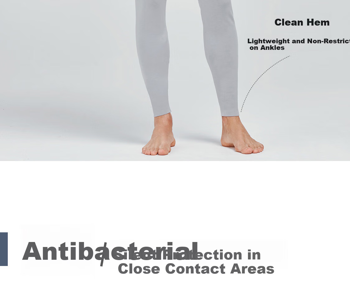 AIMER MEN Milk Leather Men's Long Thermal Pants Single Layer Thickened Extra Warm NS73K431 Gray Blue 180 19