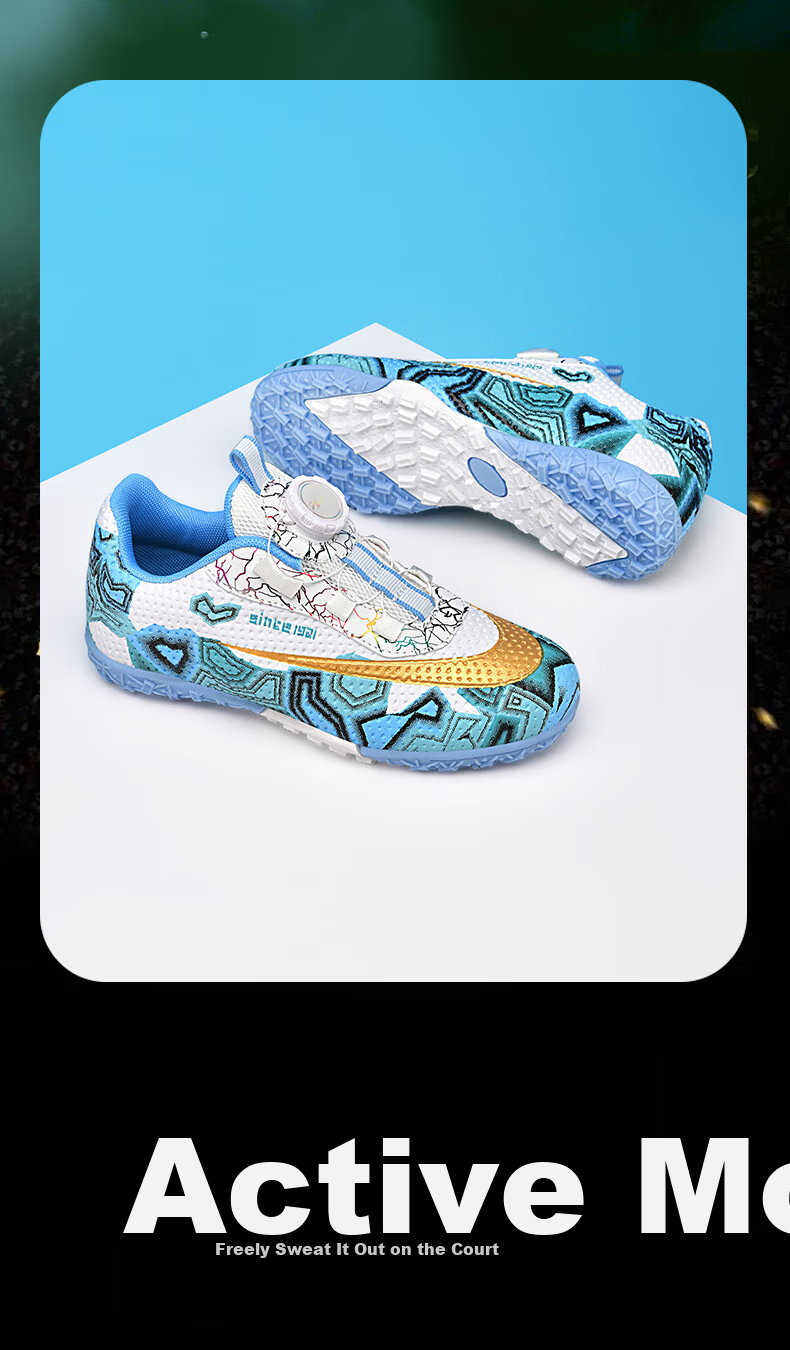 Shuangxing Kids Soccer Shoes Boys Girls Youth Students Knob New Year Match Training TF Turf Cleats White Red Size 39 6
