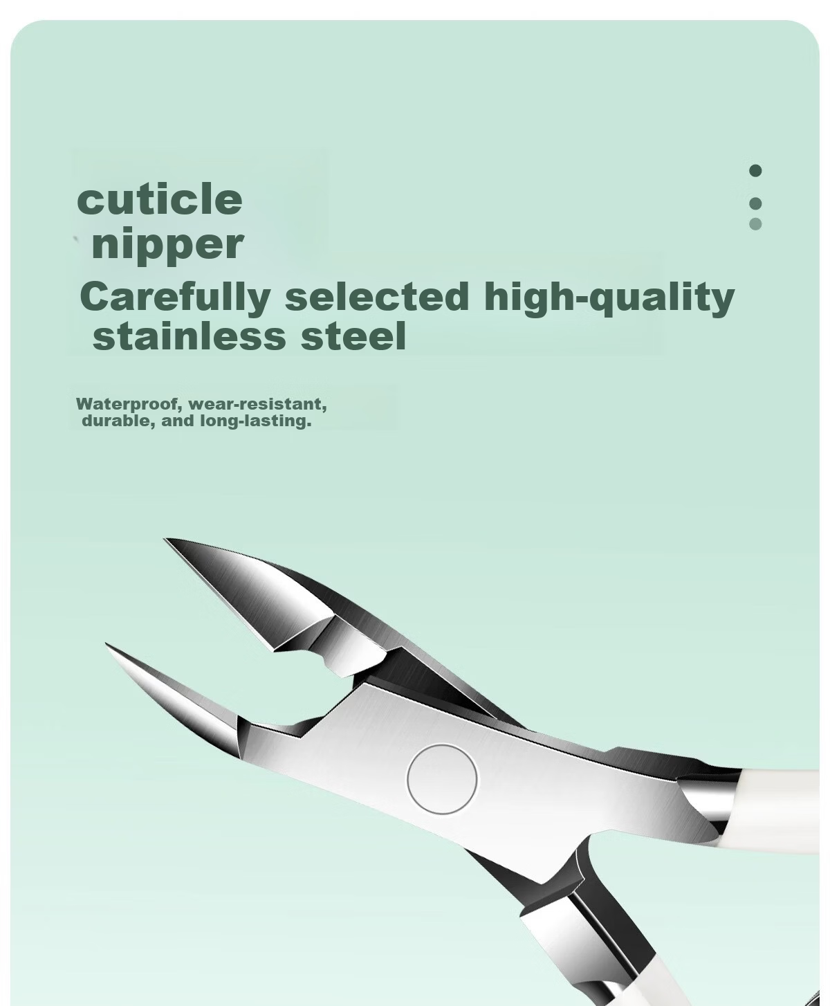 SweetCoolDou Cuticle Nipper Steel Pusher Dead Skin Fork Manicure Tool Set Nail Grooming Kit Cuticle Remover 5
